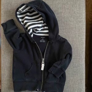 Carters navy Blue zip jacket